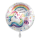 Folienballon Einschulung - Einhorn Regenbogen Schule