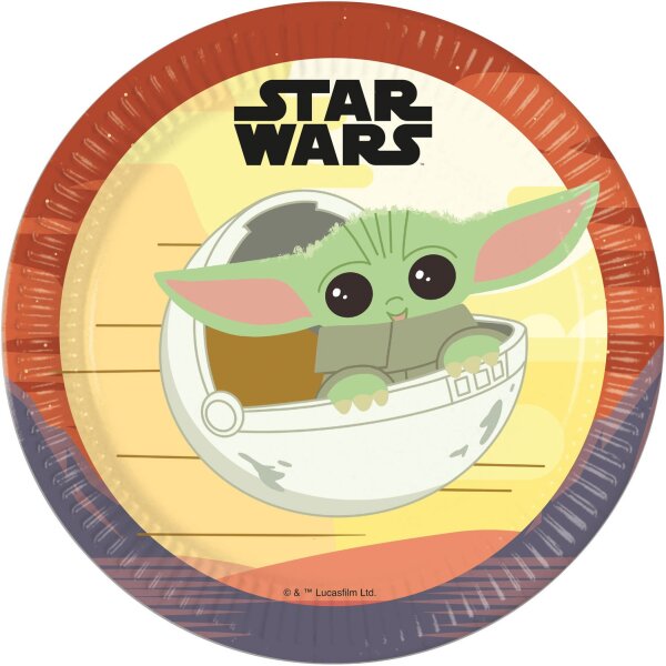 Pappteller Star Wars - Mandalorian