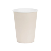 Pappbecher - Solid Color - Beige - 250ml