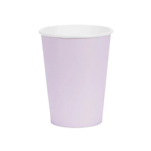Pappbecher - Solid Color - Lavendel - 250ml