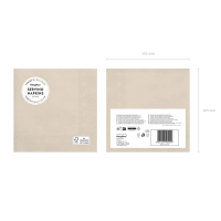 Servietten - Solid Color - Beige