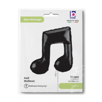 Folienballon Musik - Note Double - Black