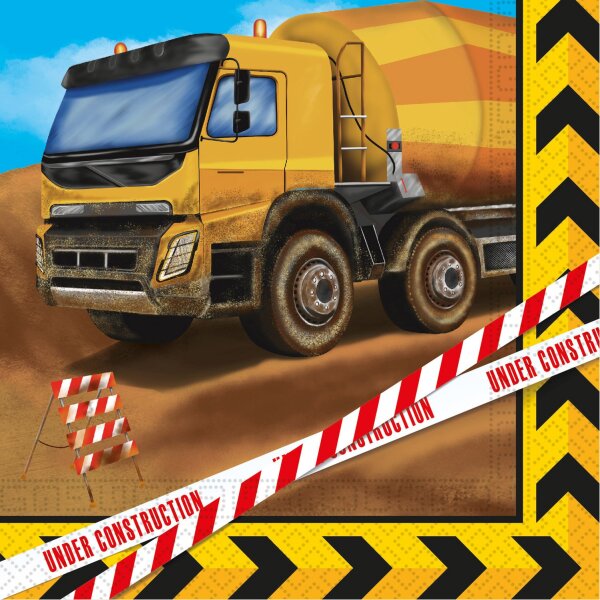 Servietten Baustelle - Construction