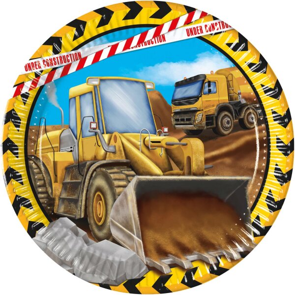 Pappteller Construction - Baustelle