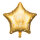 Folienballon HBD - Stern Happy Birthday Gold