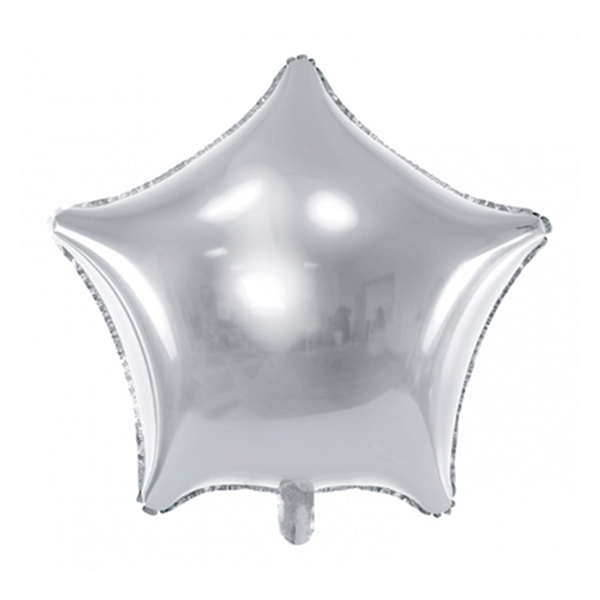 Folienballon SC - Stern Silber