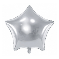 Folienballon SC - Stern Silber