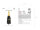 Folienballon HNY - Flasche schwarz