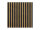 Servietten Streifen - schwarz gold