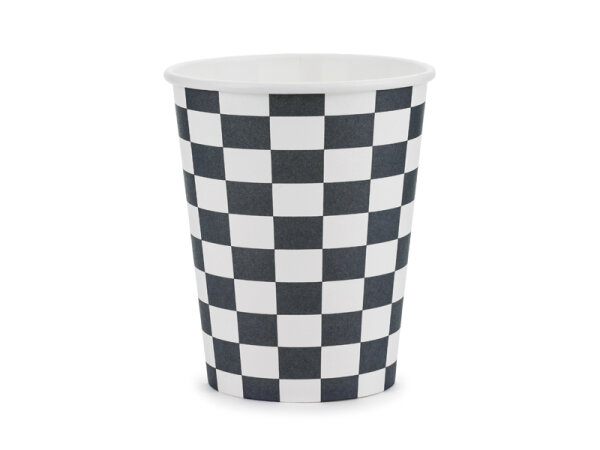 Pappbecher Zielflagge - 220ml