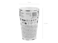 Pappbecher Zielflagge - 220ml