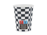 Pappbecher Zielflagge - 220ml