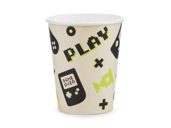 Pappbecher Gamer - Joypad - 220ml