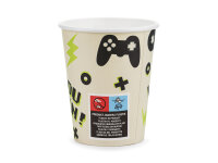 Pappbecher Gamer - Joypad - 220ml