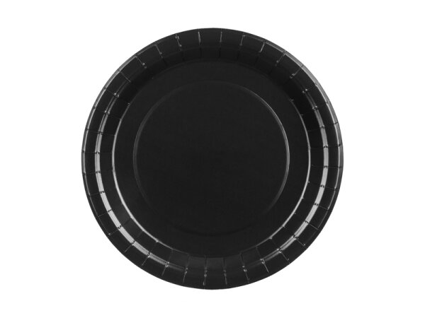 Pappteller - Solid Color - Schwarz