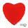 Folienballon SC - Herz Matte Rot