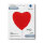 Folienballon SC - Herz Matte Rot
