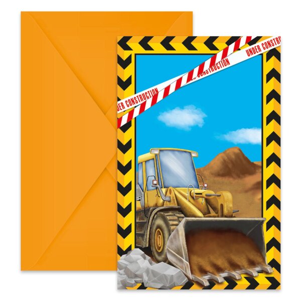Einladungskarten Baustelle - Construction