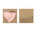 Pappteller Herz rosegold