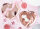 Pappteller Herz rosegold