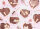 Pappteller Herz rosegold