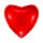 Folienballon SC - Herz rot glänzend bulk