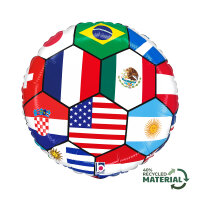 Folienballon Soccer Ball Nations