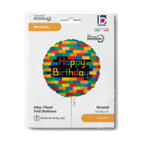 Folienballon HBD - Birthday Blocks