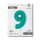 Folienballon Zahl 9 - Tiffany
