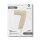 Folienballon Zahl 7 - Satin Cream