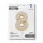 Folienballon Zahl 8 - Satin Cream