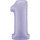 Folienballon Zahl 1 - Satin Lilac