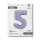Folienballon Zahl 5 - Satin Lilac