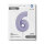 Folienballon Zahl 6 - Satin Lilac