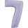 Folienballon Zahl 7 - Satin Lilac