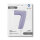 Folienballon Zahl 7 - Satin Lilac