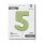 Folienballon Zahl 5 - Satin Olive Green