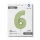 Folienballon Zahl 6 - Satin Olive Green