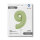 Folienballon Zahl 9 - Satin Olive Green