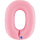 Folienballon Zahl 0 rosa pastell