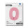 Folienballon Zahl 0 rosa pastell