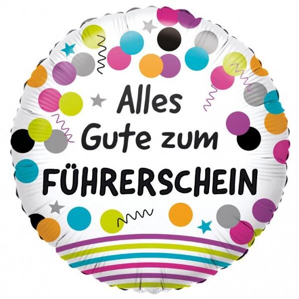 Folienballon Alles Gute zum Führerschein*