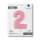 Folienballon Zahl 2 rosa pastell