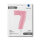 Folienballon Zahl 7 rosa pastell