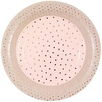 Pappteller Konfetti rosa