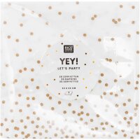 Servietten Punkte gold FSC Mix