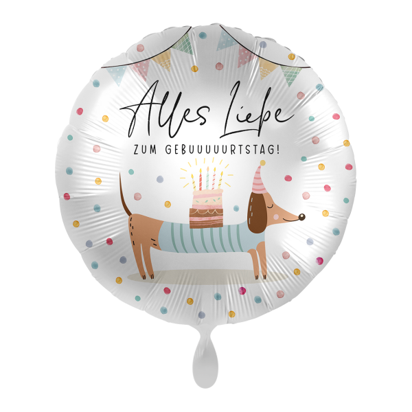 Folienballon HBD - Doggy Dots Birthday