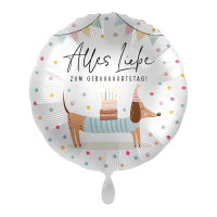 Folienballon HBD - Doggy Dots Birthday