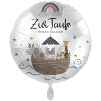 Folienballon Taufe - Baptize Ark - Regenbogen