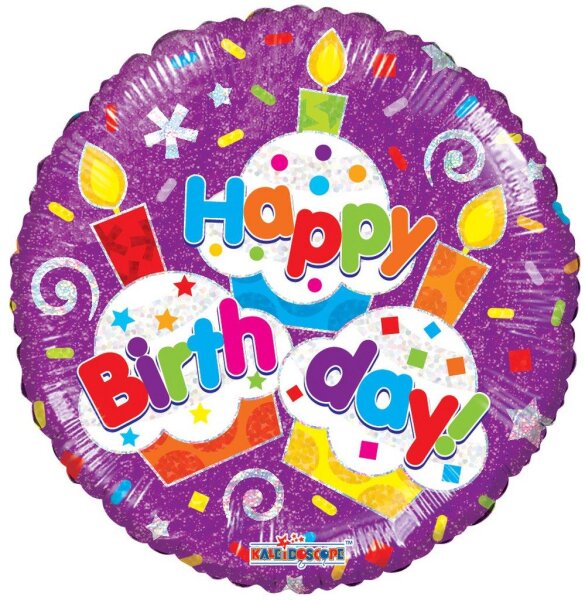 Folienballon - HBD - Birthday Torten
